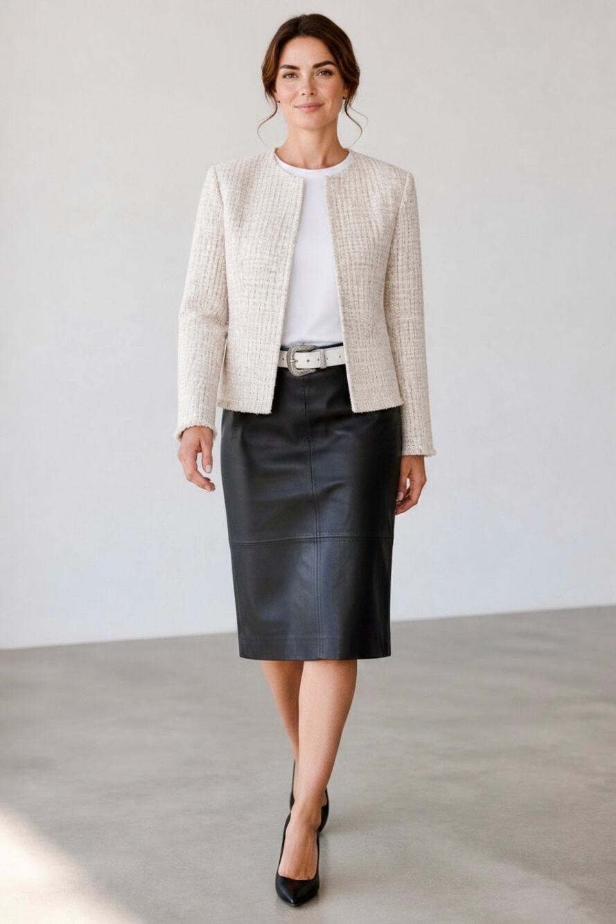 IRO Paris Open Front Tweed Jacket Long Sleeve Silver-Tone Gray Size 40/US L NWT